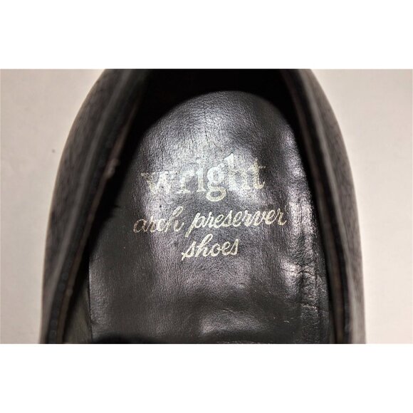 Vintage E.T. Wright Arch Preserver Black Pebble Grain Leather Oxfords Shoes Men\' main image 6
